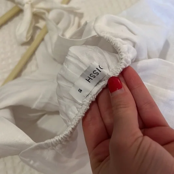 Dissh Ariana Linen White Dress - Picture 5 of 7